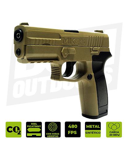 PISTOLA CROSMAN MK45 .177 CO2