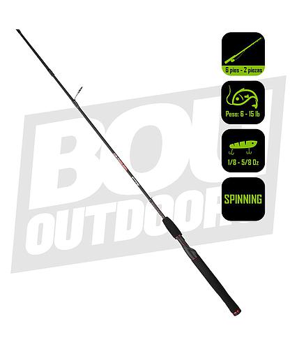 CAÑA PESCA SPINNING UGLY STIK 6PIES USSP602L