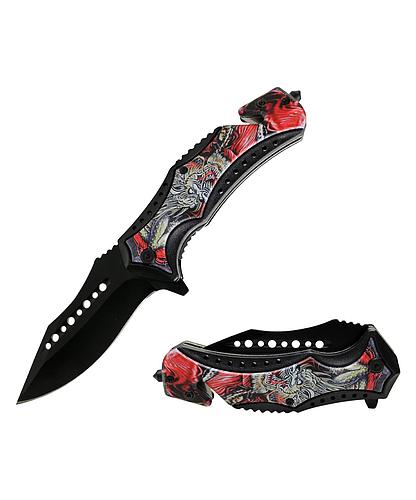 NAVAJA DOBLAR DRAGON DESIGN HANDLE 4.5PULG KS 30124-DGI