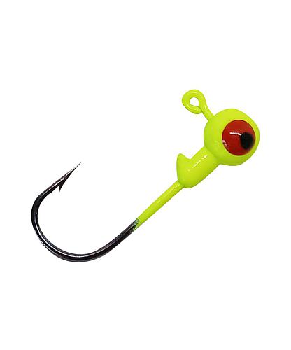 JIG HEAD 1/16 OZ CHARTREUSE PK10 AP116-10-3