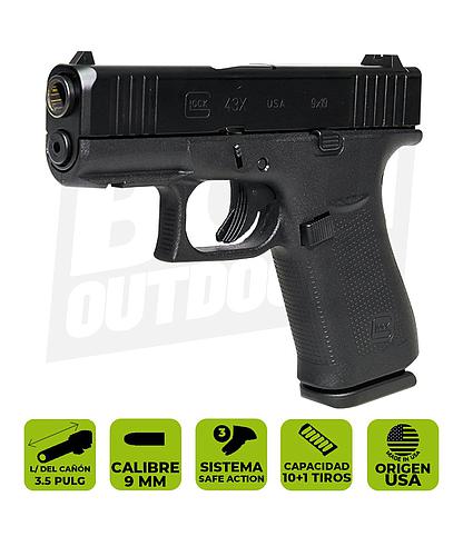 PISTOLA GLOCK 43X CAL. 9MM