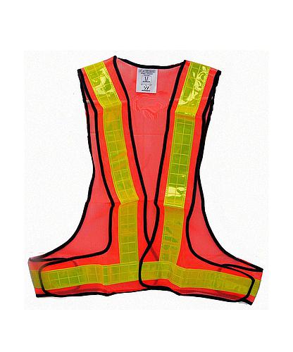 CHALECO DE SEGURIDAD NARANJA 2 BANDAS REFLECTIVO FERRAQYY