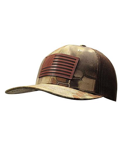 GORRA OUTDOOR AMERICA FLAG LEATHER USA771CAMO-KHB