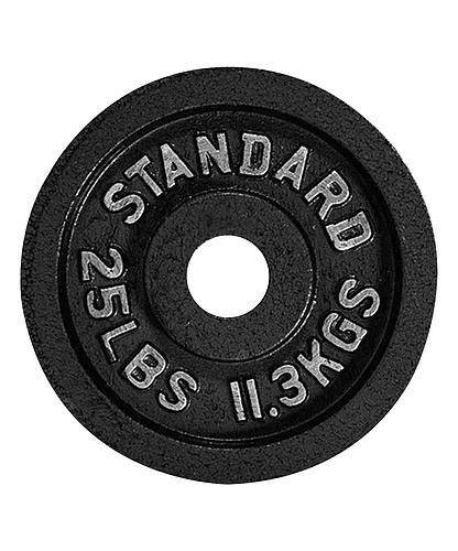 DISCO OLYMPIC BARBELL STANDARD 25LBS (UNIDAD)