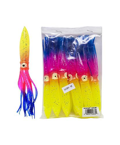 SQUID SKIRT BULBHEAD 6 PULG PARROT 10/PACK BHS610-PT