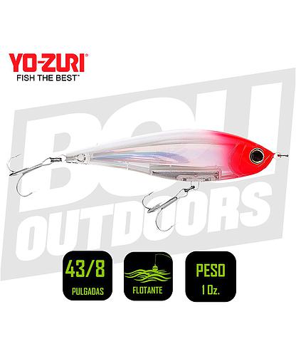 YO-ZURI INSHORE TWITCHBAIT 4 3/8 PULG 1OZ RED HEAD R1348C5