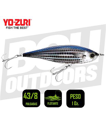 YO-ZURI INSHORE TWITCHBAIT 4 3/8 PULG 1OZ MULLET R1348HMT