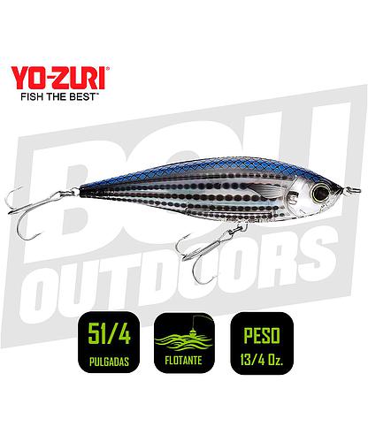 YO-ZURI INSHORE TWITCHBAIT 5 1/4 PULG 1 3/4OZ MULLET R1349HMT