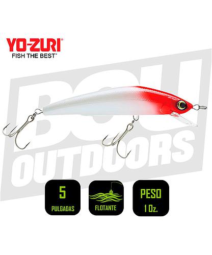 YO-ZURI MAG MINNOW 5 PULG 1OZ PEARL RED READ R1140PRH