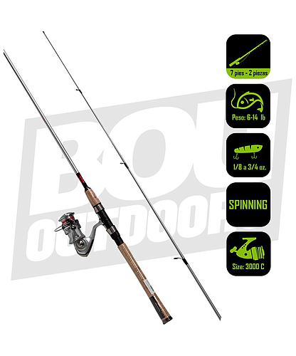 CAÑA PESCA C/CARRETE SPINNING DAIWA CROSSFIRE LT 30/7 CFLT30G702M