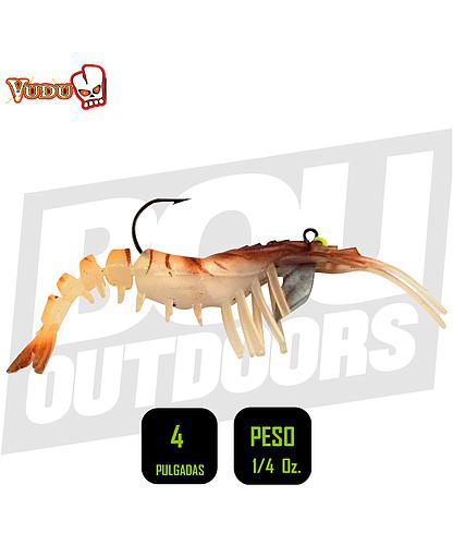 SHRIMP VUDU 4 PULG 1/4 OZ BROWN 2PK E-VS40-14-02