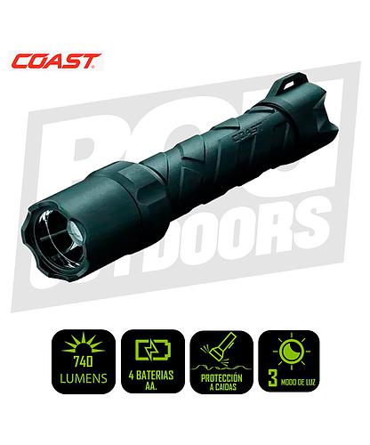 LAMPARA DE MANO LED RECARGABLE COAST 740LM X 260M BLK - PS650R