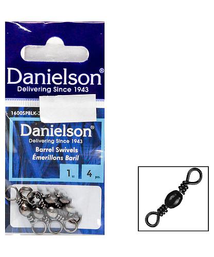 BARREL SWIVEL  SZ 1 BLACK (4)  1600SPBLK-1