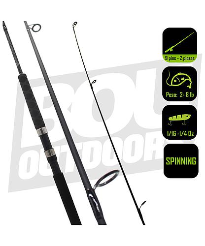 CAÑA PESCA SPINNING SOUTHBEND 9PIES NEGRA BBND-902ULSP