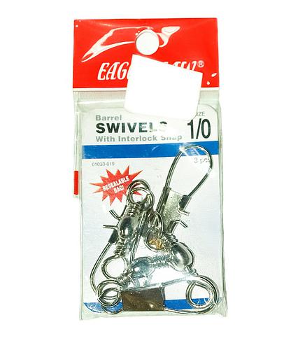 BARREL SWIVEL - DESTORCEDOR C/GANCHO INOX. 1/0 (3PCS)