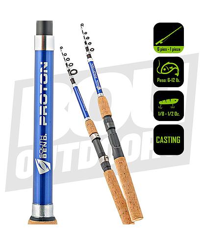 CAÑA PESCA CASTING PROTON 6 PIES 5SEC TELESC SBP-605M/TSC